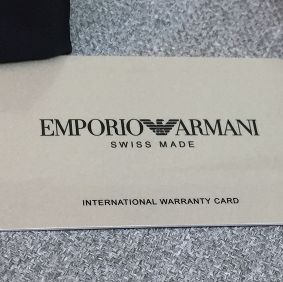 Ladies GIORGIO ARMANI / EMPORIO Swiss Made Quartz Watch  Gold Tone MSRP $895 - Picture 8 of 8